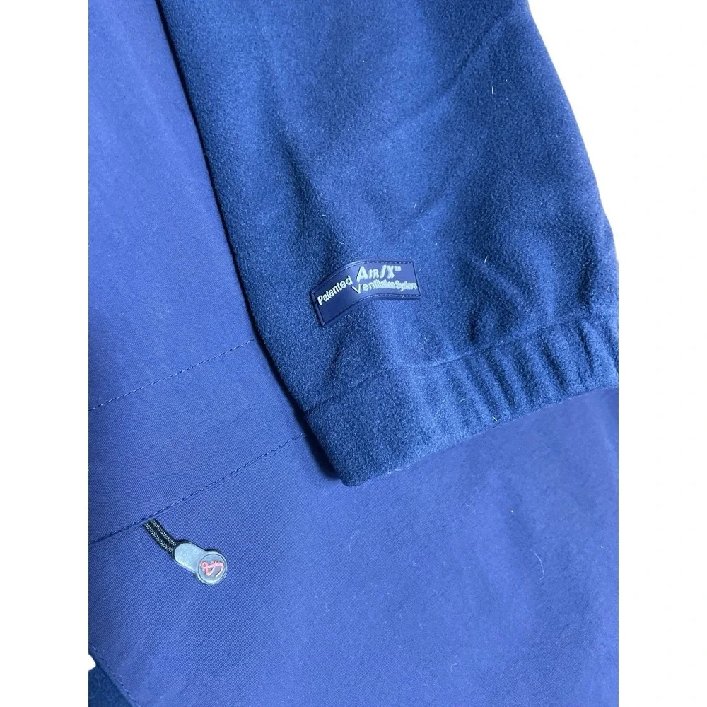 HOOK & TACKLE Air/X Tech Fish Gear Men's XL Blue Jacket‎ Huge Pockets Front
